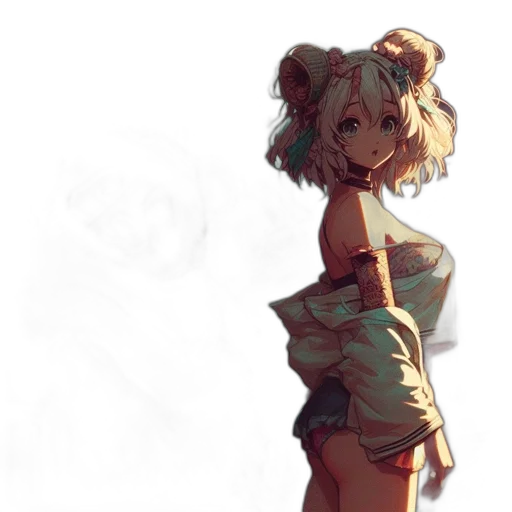 dress, weapon, staff, jacket transparent PNG cut-out