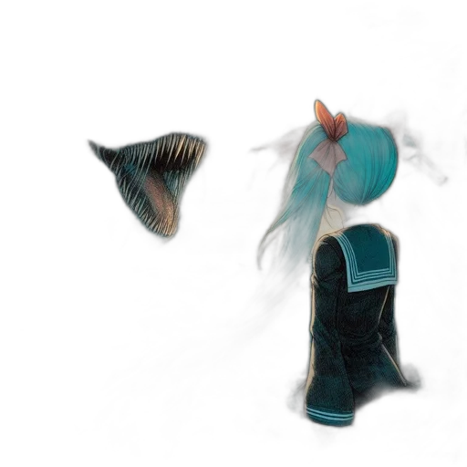mask, creature, hair, shoes transparent PNG cut-out