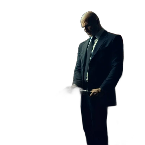 staff, jacket, face, weapon transparent PNG cut-out