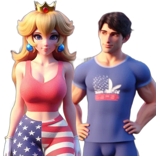 concept art, 3d render, cartoon, anime transparent PNG cut-out