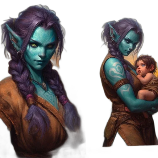 concept art, fantasy art, pixel art, comic book art transparent PNG cut-out