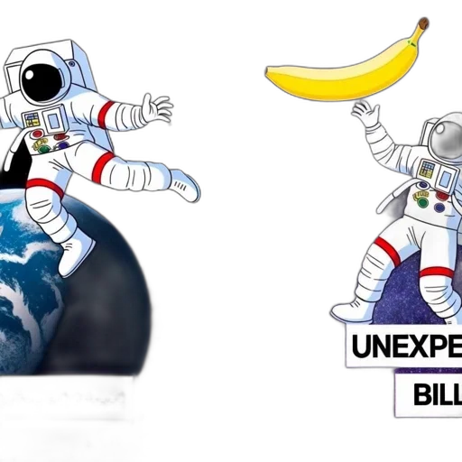 concept art, outer space, astronaut, floats transparent PNG cut-out