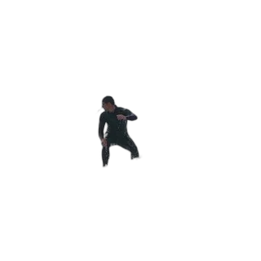 pixel art, surfer, black, wetsuit transparent PNG cut-out