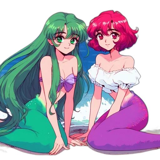 dress, vaporwave, anime, pixel art transparent PNG cut-out