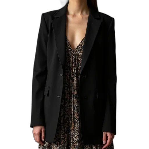 jacket, dress, dark, person transparent PNG cut-out