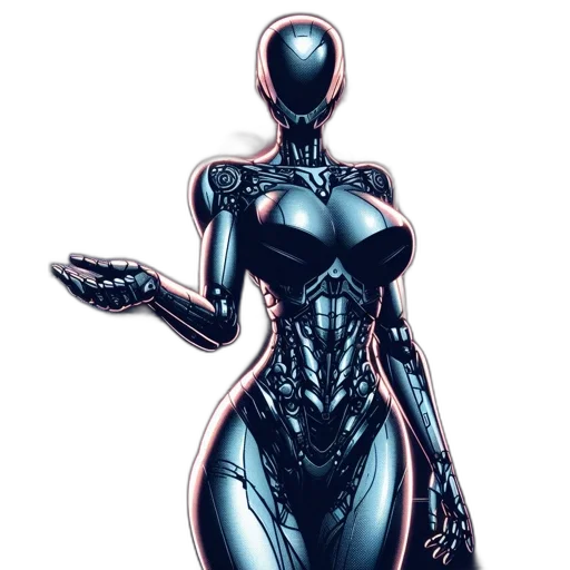 robot, dress, jewelry, creature transparent PNG cut-out