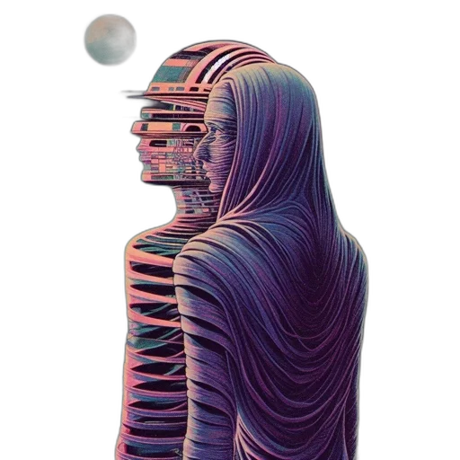 robot, dress, mask, face transparent PNG cut-out