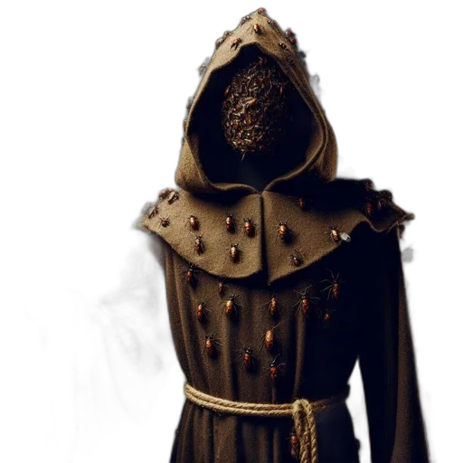 jacket, mask, dress, sword transparent PNG cut-out