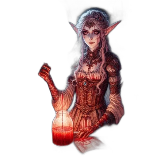 staff, dress, fantasy art, concept art transparent PNG cut-out