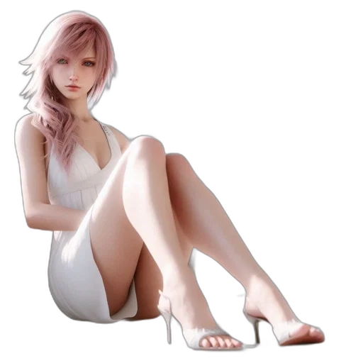dress, robot, concept art, 3d render transparent PNG cut-out