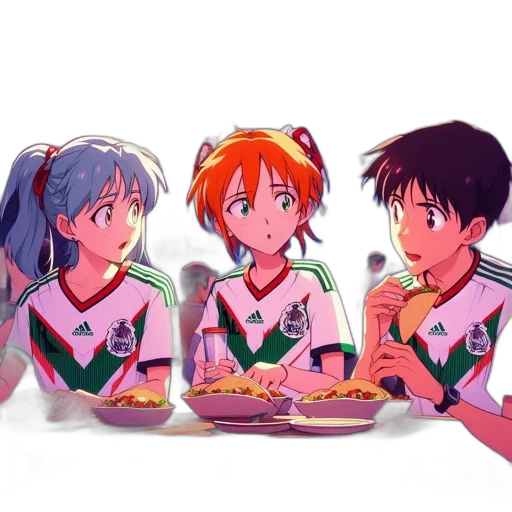 food, anime, vaporwave, concept art transparent PNG cut-out