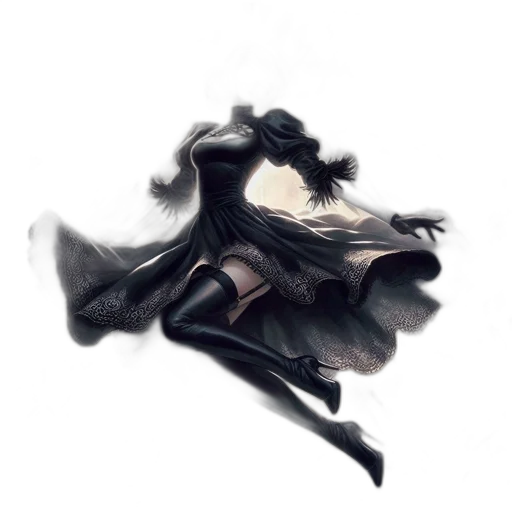 mask, dragon, creature, dress transparent PNG cut-out