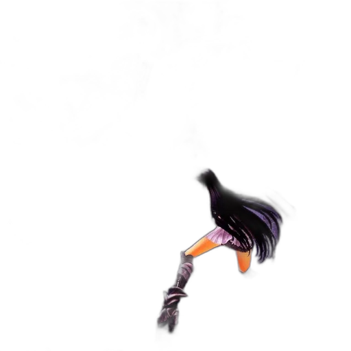 hair, staff, weapon, sword transparent PNG cut-out
