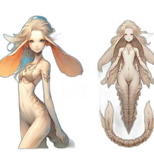 creature, concept art, fantasy art, pixel art transparent PNG cut-out