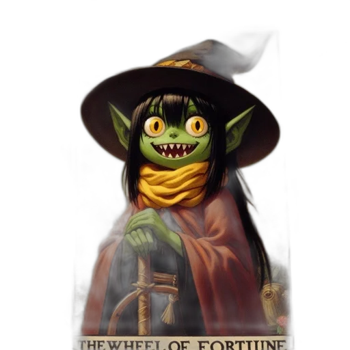 creature, staff, dragon, hat transparent PNG cut-out