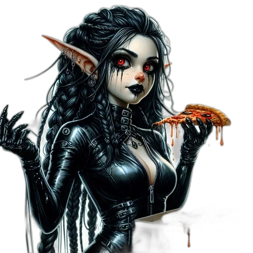 fantasy art, concept art, comic book art, pixel art transparent PNG cut-out