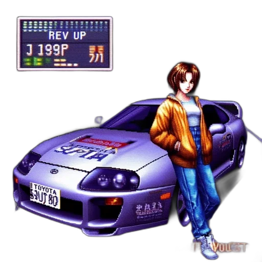 car, pixel art, vaporwave, concept art transparent PNG cut-out