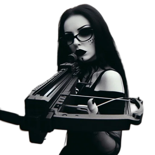 weapon, robot, staff, cyberpunk transparent PNG cut-out