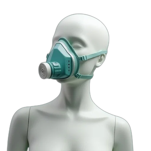 mask, robot, jewelry, cyberpunk transparent PNG cut-out