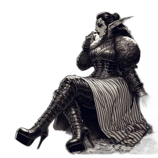 dress, dragon, mask, shoes transparent PNG cut-out