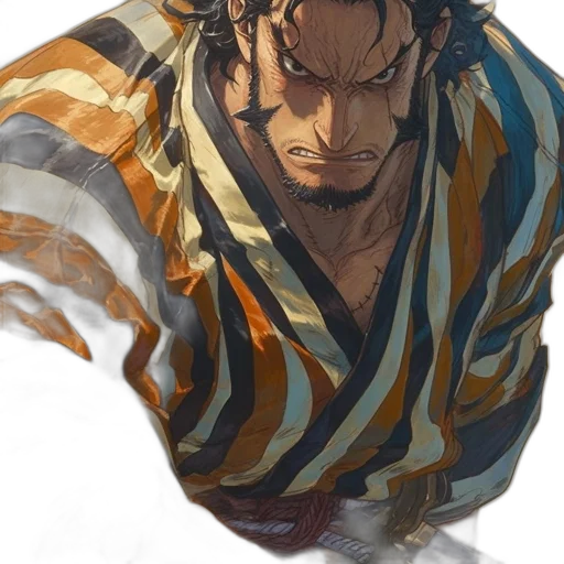 face, jacket, sword, hair transparent PNG cut-out