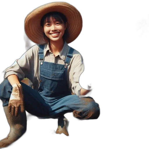 hat, staff, animal, face transparent PNG cut-out