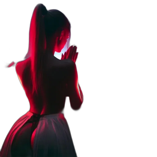dress, concept art, 3d render, neon lights transparent PNG cut-out