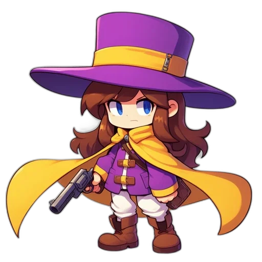 staff, weapon, hat, pixel art transparent PNG cut-out