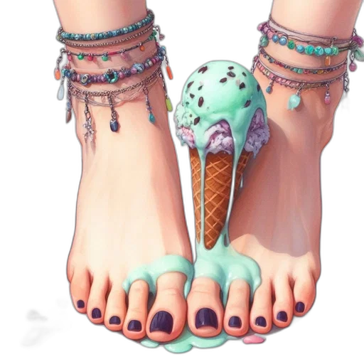 shoes, jewelry, creature, 3d render transparent PNG cut-out