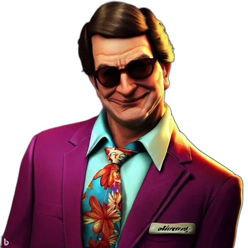 jacket, face, staff, cartoon transparent PNG cut-out