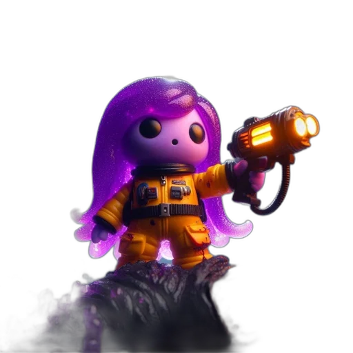weapon, robot, staff, creature transparent PNG cut-out