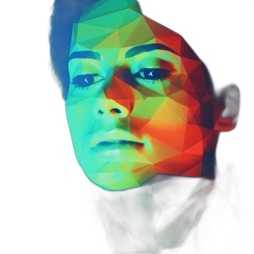 face, mask, robot, creature transparent PNG cut-out
