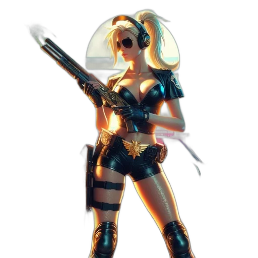 weapon, robot, staff, concept art transparent PNG cut-out