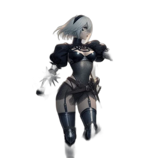 robot, staff, dress, weapon transparent PNG cut-out