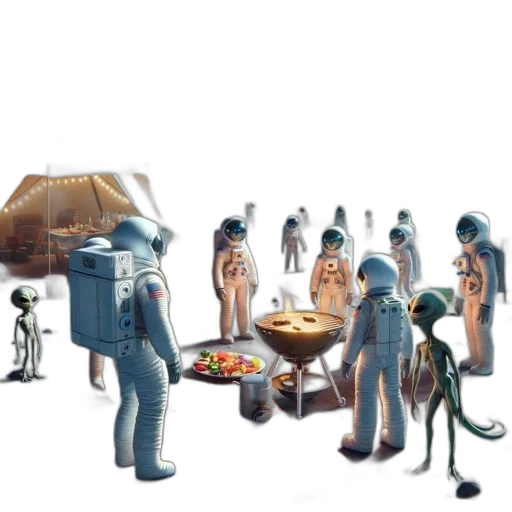 robot, furniture, concept art, 3d render transparent PNG cut-out