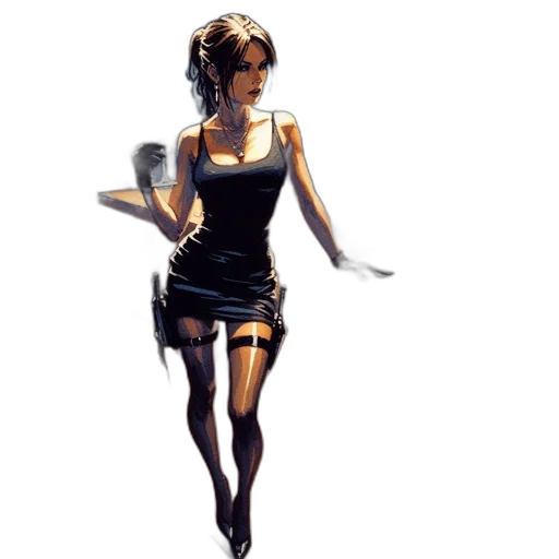 dress, staff, concept art, comic book art transparent PNG cut-out