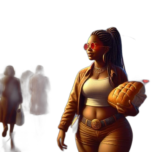 concept art, comic book art, fantasy art, 3d render transparent PNG cut-out