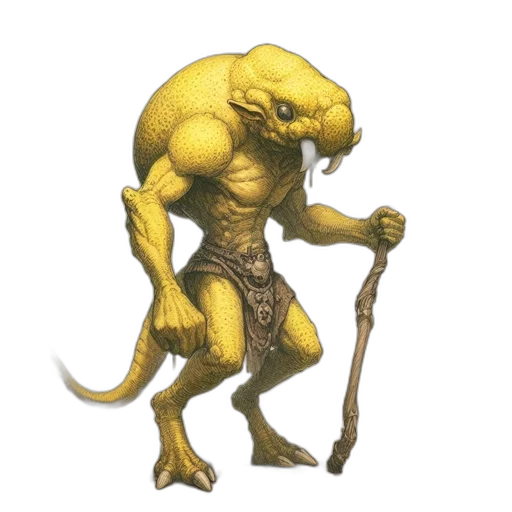 creature, staff, dragon, animal transparent PNG cut-out