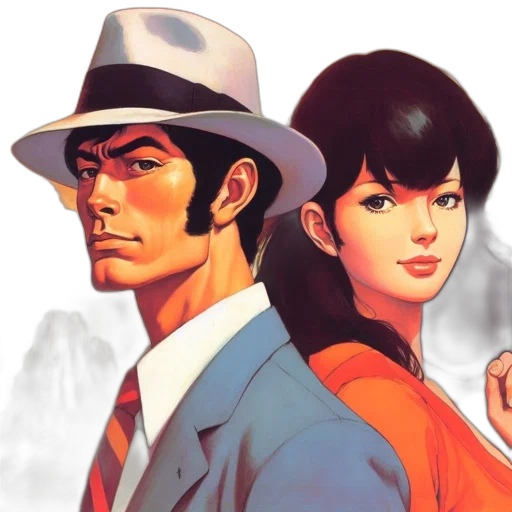 comic book art, concept art, anime, photorealistic transparent PNG cut-out