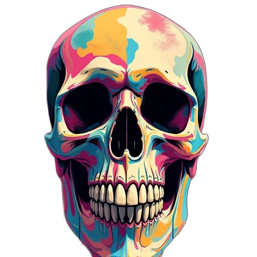 mask, face, watercolor, pixel art transparent PNG cut-out