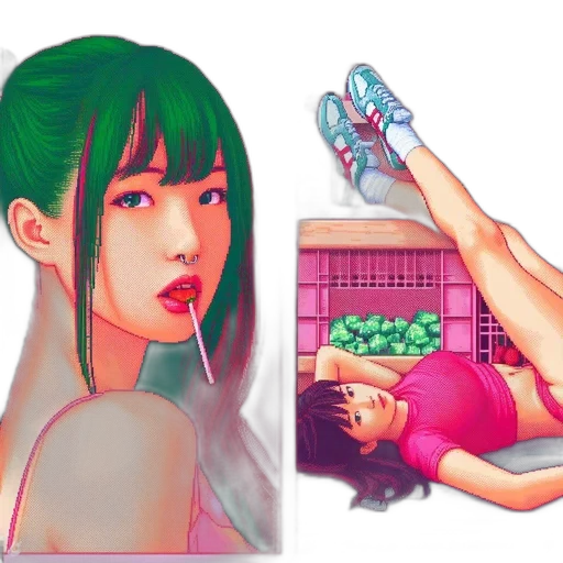 bottle, hair, shoes, creature transparent PNG cut-out