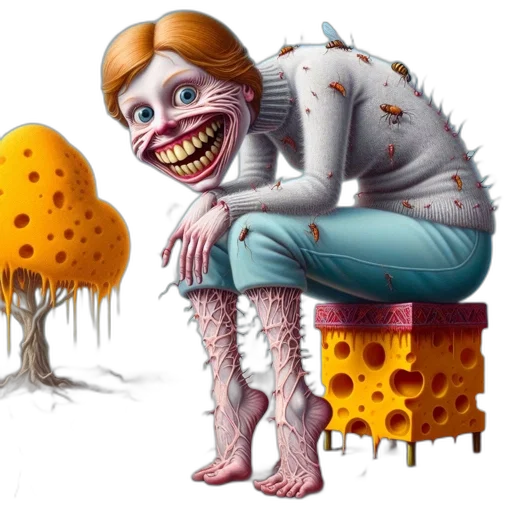 creature, food, concept art, photorealistic transparent PNG cut-out