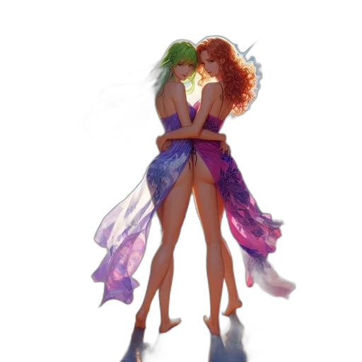dress, concept art, fantasy art, watercolor transparent PNG cut-out