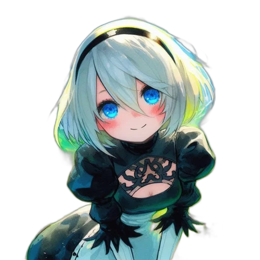 dress, robot, staff, creature transparent PNG cut-out
