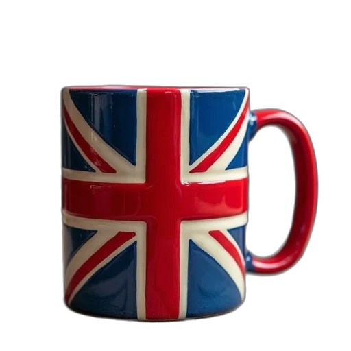 3d render, flag, truck, mug transparent PNG cut-out