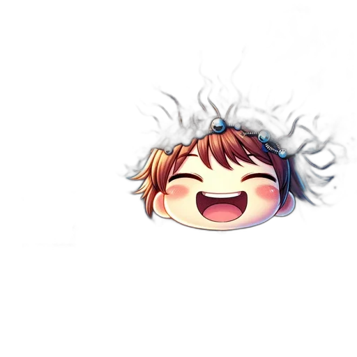 crown, creature, staff, hair transparent PNG cut-out