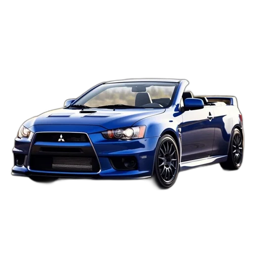 car, photorealistic, 3d render, mitsubishi transparent PNG cut-out