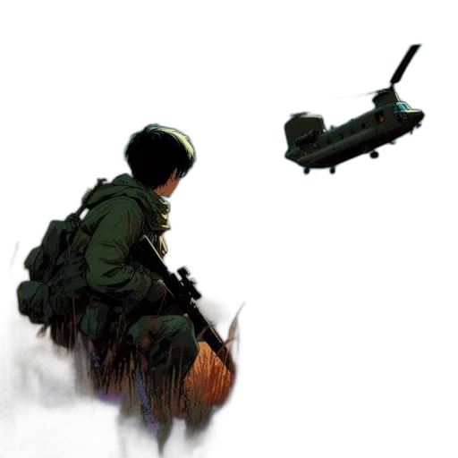 weapon, concept art, pixel art, 3d render transparent PNG cut-out