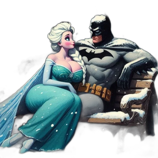 comic book art, concept art, fantasy art, underwater transparent PNG cut-out