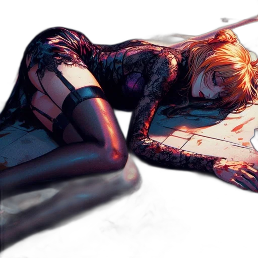weapon, dress, sword, cyberpunk transparent PNG cut-out